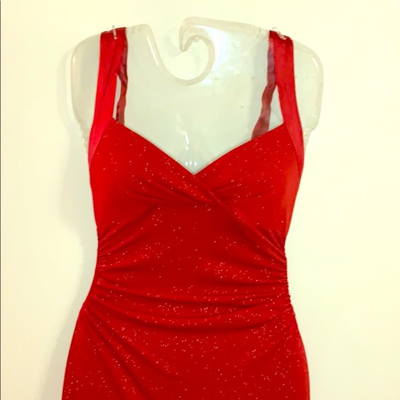 City Triangles Dresses & Skirts - Elegant Floor Length Red Strapless Dress City Triangles Dresses & Skirts - Elegant Floor Length Red Strapless Dress